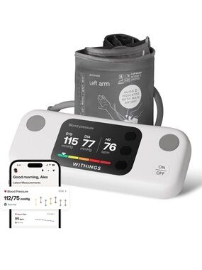 Withings Blood Pressure Monitor with Left-Arm Cuff - White